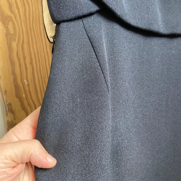 Couture Louis Feraud black cocktail dress 100% silk - Picture 11 of 12